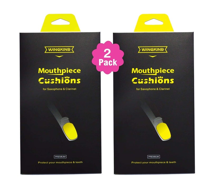 WINGKIND Alto/Tenor Saxophone & Clarinet Mouthpiece Cushions Patches Pads, 0.8mm Black (16 pieces) - Image 1